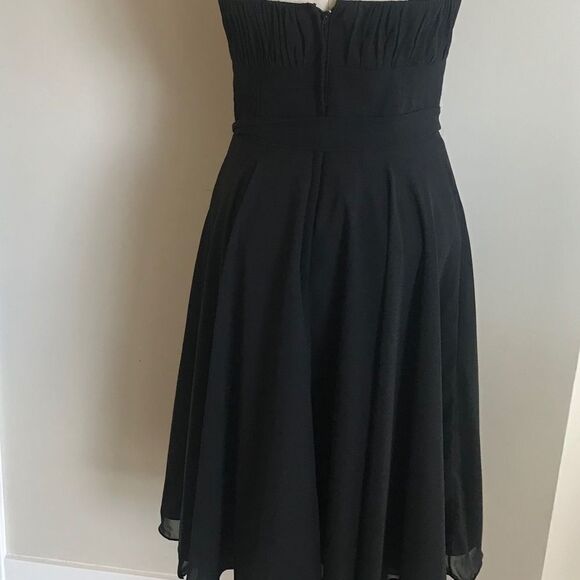 Mori Lee chiffon strapless‎ cocktail Prom Dress 7/8 - Picture 3 of 6